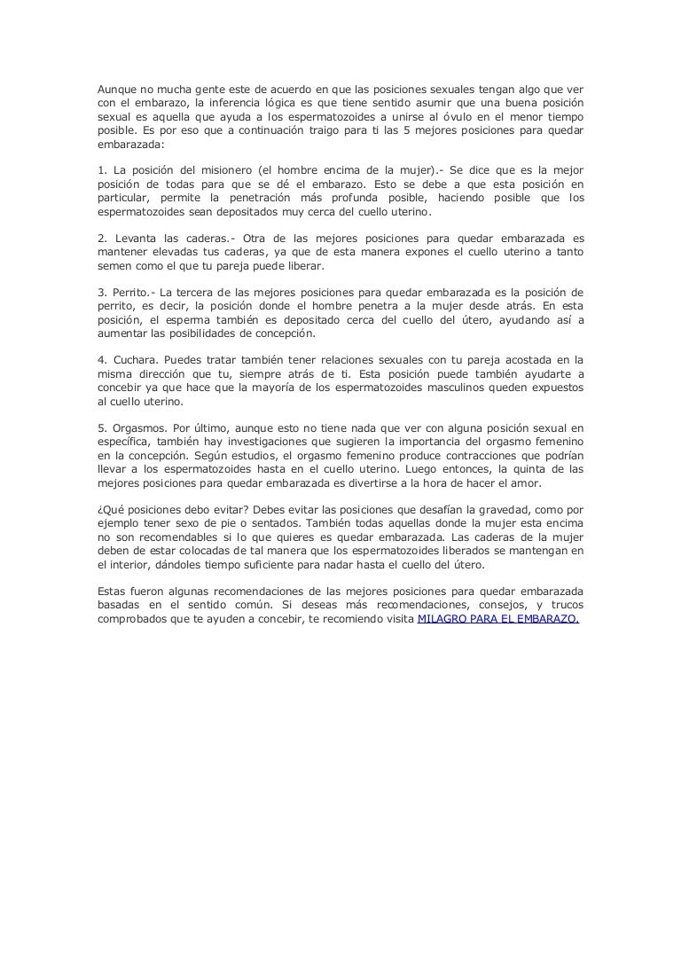 Posiciones para mujeres embarazadas para hacer el amor